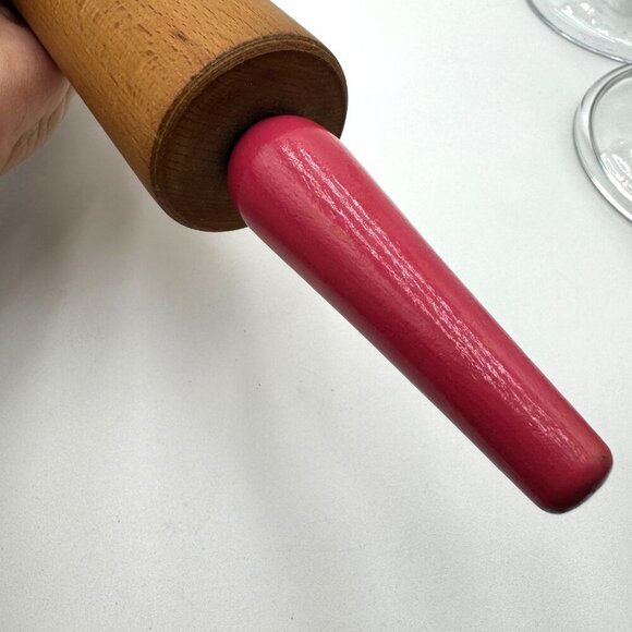 Vintage Foster Worlds Fair Brand Wooden Rolling Pin comes with original packagin - Picture 7 of 10